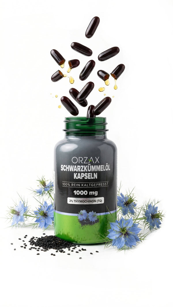 Orzax Schwarzkümmelöl-Kapseln