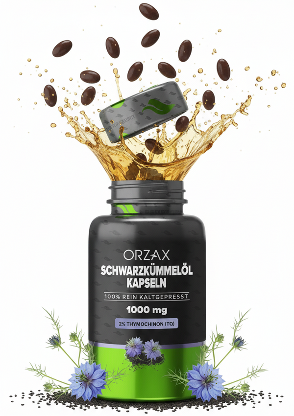 Orzax Schwarzkümmelöl-Kapseln